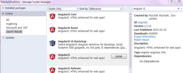 install angularjs